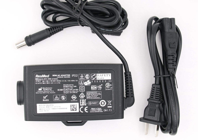 [Australia - AusPower] - 90W AC DC Adapter Charger Replacement for Resmed S10 Series, Fit for ResMed Airsense 10 Air Sense S10 AirCurve 10 Series CPAP and BiPAP Machines Power Supply Cord 