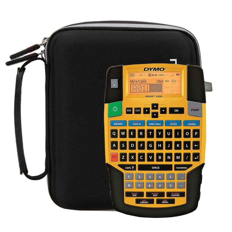 [Australia - AusPower] - FBLFOBELI Hard Storage Case for DYMO Rhino 4200 Label Maker (1801611), Protector Travel EVA Bag 