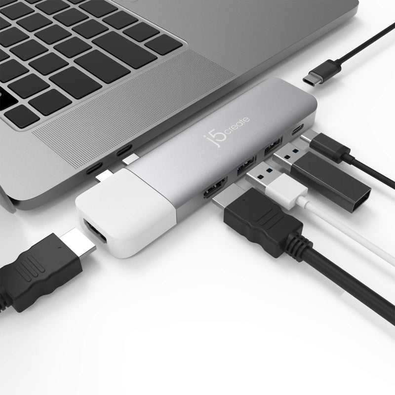 [Australia - AusPower] - j5create Ultradrive Type-C Dual-Display Modular Dock 