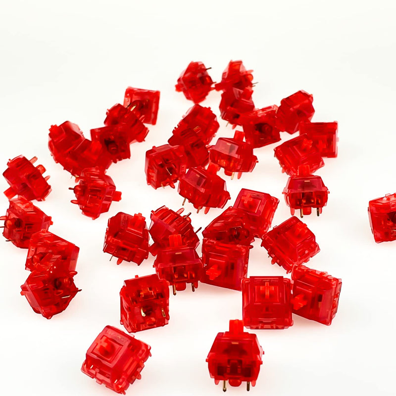 [Australia - AusPower] - Gateron Ink v2 Switches 5pin RGB Linear Switch for DIY Mechanical Keyboards (35PCS, Red Ink) 35pcs 