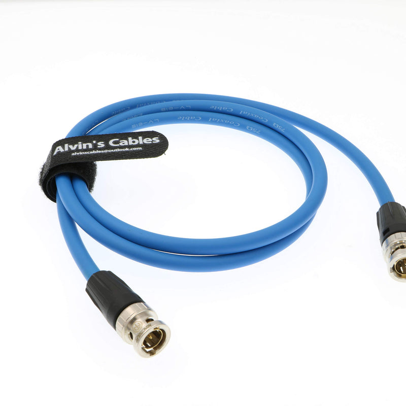 [Australia - AusPower] - Alvin's Cables 12G HD SDI Video Coaxial Cable BNC Male to Male for 4K Video Camera 1M BLUE 