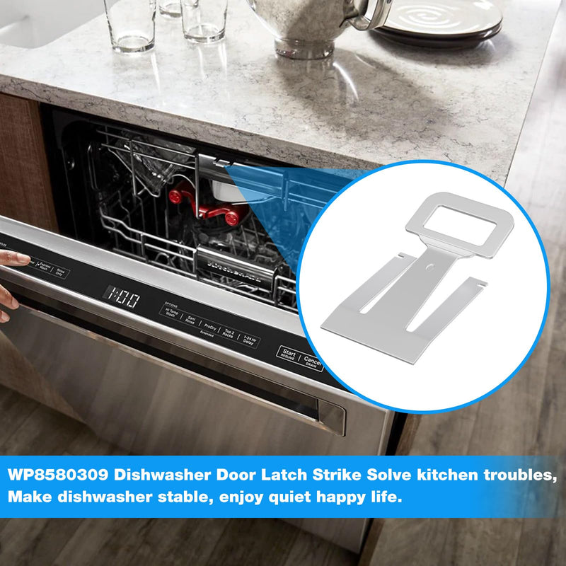 [Australia - AusPower] - WP8580309 Dishwasher Door Latch Strike FOR Whirlpool Kenmore Dishwasher 8580309,8269111,1181203,AH1156352,EA1156352,PS1156352 