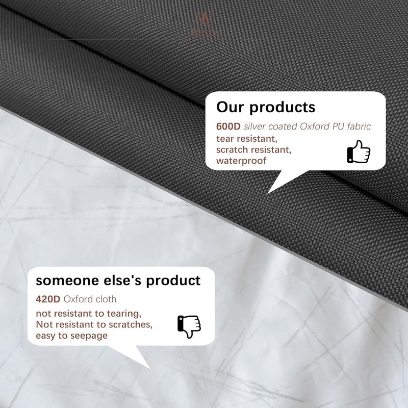 [Australia - AusPower] - MBOOM Portable Washing Machine Cover,Top Load Washer Dryer Cover,Waterproof Full-Automatic,Wheel Washing Machine Cover(L,Grey) 