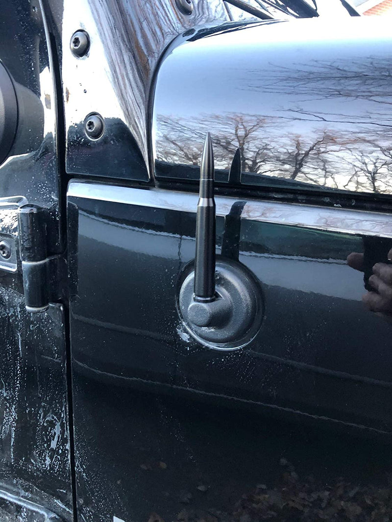 [Australia - AusPower] - Bullet Antenna Mast for Jeep Wrangler JK JL Gladiator 2007-2022 - Highly Durable Premium Truck Antenna - Car Wash-Proof Radio Antenna for FM AM - Best Jeep Wrangler Accessories for Men & Women 