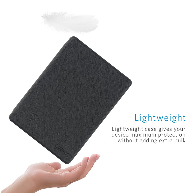 [Australia - AusPower] - CoBak Kindle Paperwhite Case - All New PU Leather Smart Cover with Auto Sleep Wake Feature for Kindle Paperwhite 11th Generation 6.8" and Signature Edition 2021 Released, Black 