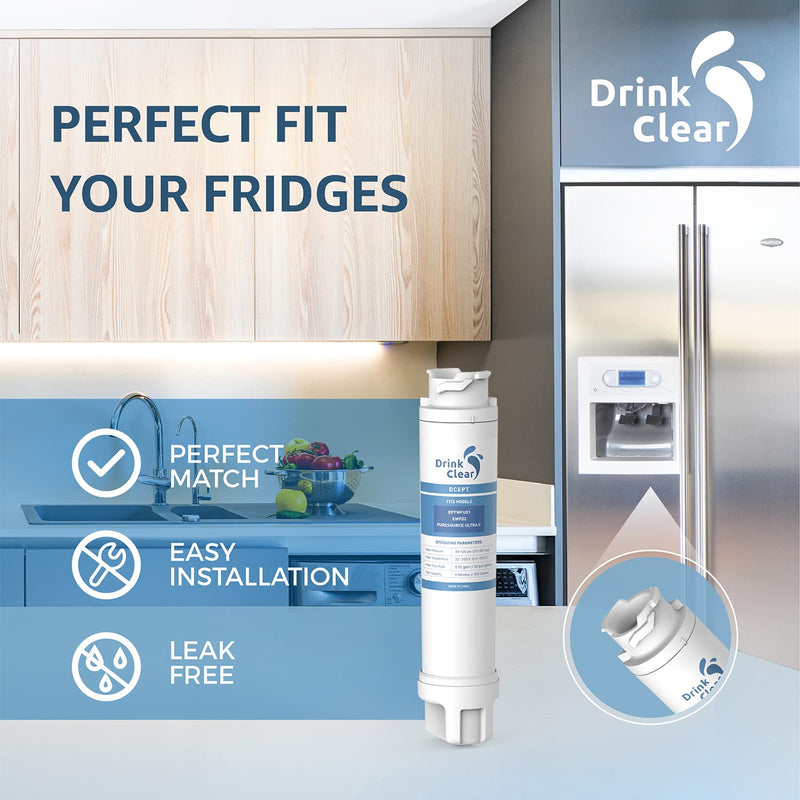 [Australia - AusPower] - DRINKCLEAR Replacement for EPTWFU01, Pure Source Ultra II, EWF02, 807946701, 4562222, 012505454226, Pack of 2 