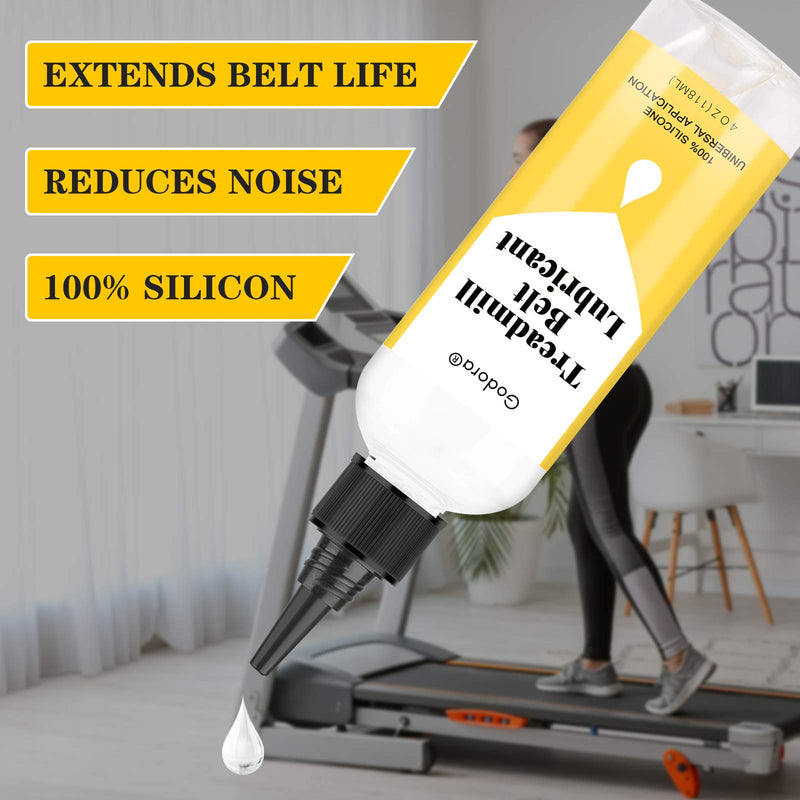 [Australia - AusPower] - 100% Silicone Treadmill Lubricant/Treadmill Lube, 4 Ounces Premium Silicone Oil for Treadmill Belt Lubrication, Easy to Apply Treadmill Belt Lubricant Oil, Suitable for Nearly All Type of Treadmills 