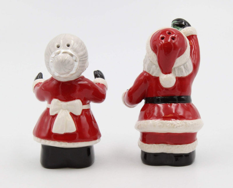 [Australia - AusPower] - Cosmos Gifts Kissing Santa Couple S/P Salt and Pepper Set, Multicolored 