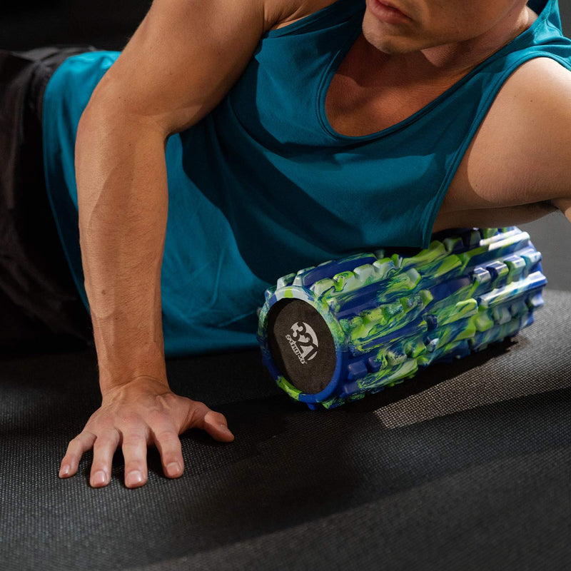 [Australia - AusPower] - 321 STRONG Foam Roller - Extra Firm High Density Deep Tissue Massager with Spinal Channel 