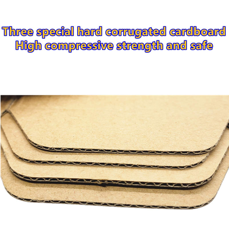 [Australia - AusPower] - Small Sturdy Cardboard Box 5.9" x 3.9" x 1.56" Mailing Corrugated Boxes Business Packaging Carton for Storage and Shipping Set of 10 5.9" x 3.9" x 1.56" Kraft 
