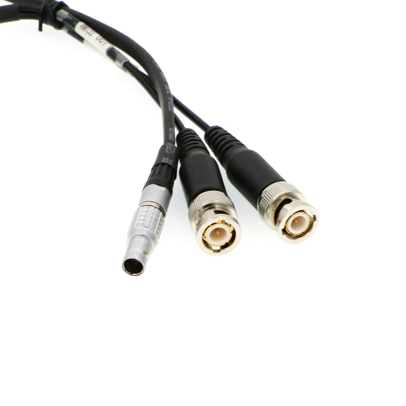 [Australia - AusPower] - Uonecn Sound Devices XL-LB2 Timecode Input Output Cable 5 Pin Male to BNC Straight 5 Pin to BNC 