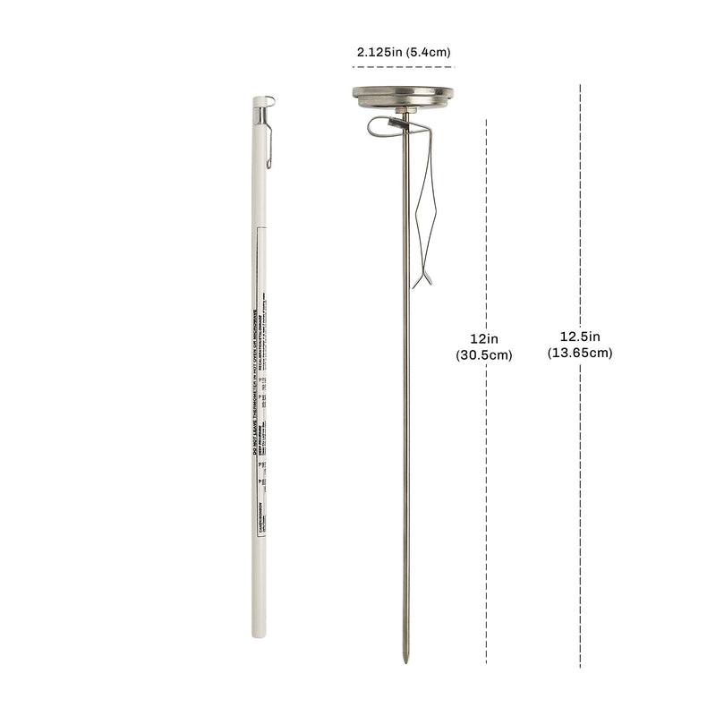 [Australia - AusPower] - CDN IRL500 Long Stem Fry Thermometer – 12",Silver 