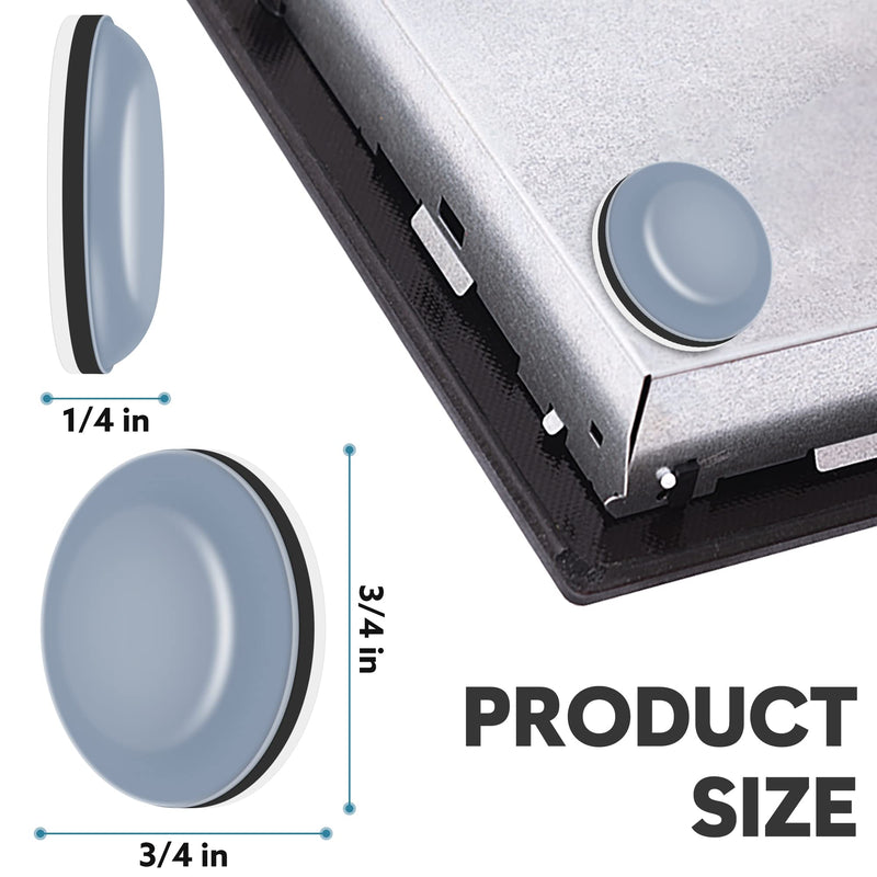 [Australia - AusPower] - Appliance Sliders for Kitchen Appliances, 24 PCS Self-Adhesive Small Kitchen Appliance Slider for Coffee Maker, Air Fryer, Pressure Cooker, Deep Fryer, Easy to Move & Space Saving Kitchen Accessories 19mm 