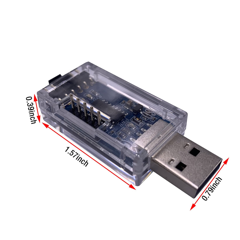 [Australia - AusPower] - DSD TECH SH-U07B USB to TTL Adatper with CH340C Chip (2PCS) 