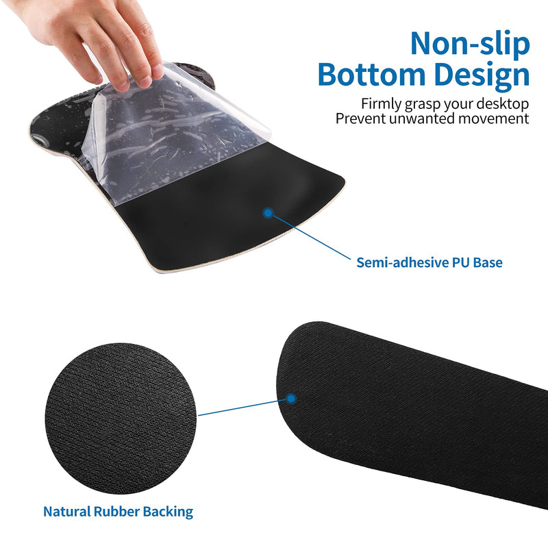 [Australia - AusPower] - RICHEN Keyboard Wrist Rest Pad and Mouse Wrist Rest Support Mouse Pad Set,Durable & Comfortable & Lightweight for Easy Typing & Pain Relief-Ergonomic Support (Galaxy) Galaxy 