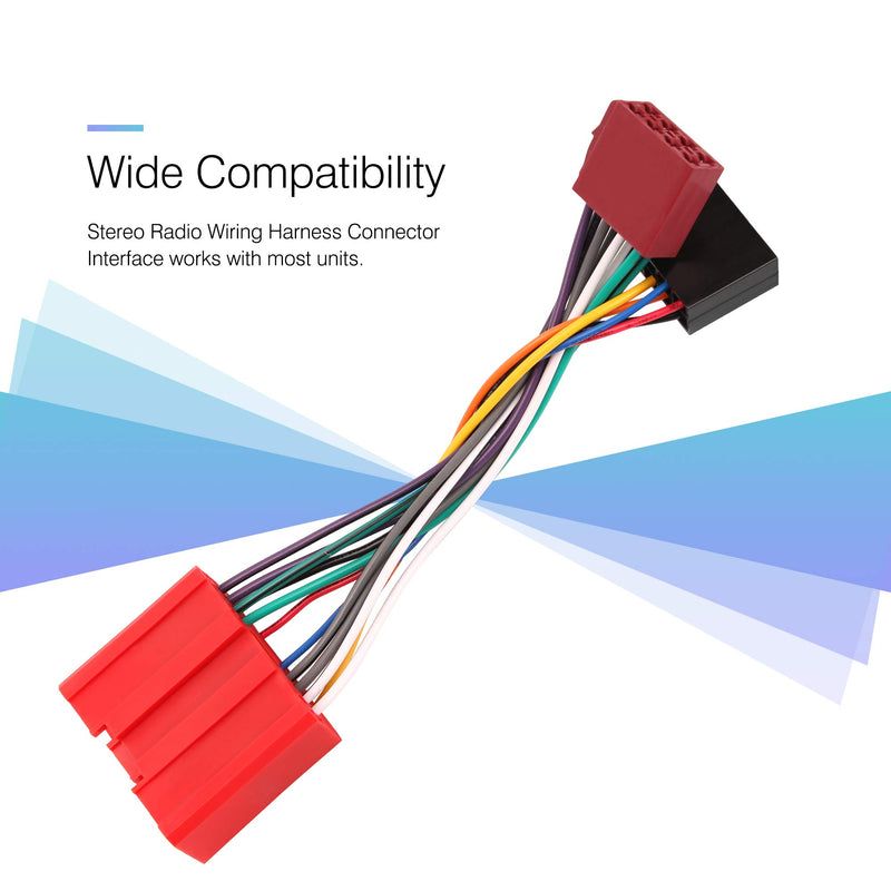[Australia - AusPower] - RDBS Car Stereo Radio Wiring Harness Aftermarket Connector Fit for Mazda 2001-2007 