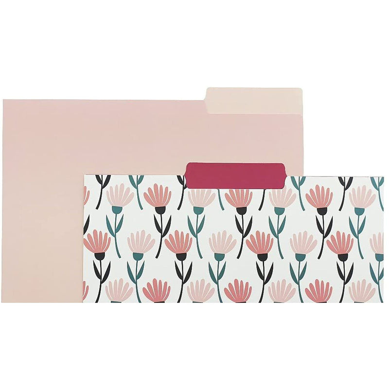 [Australia - AusPower] - Decorative File Folders with Floral Designs, Letter Size (9.5 x 11.5 in, 12 Pack) 