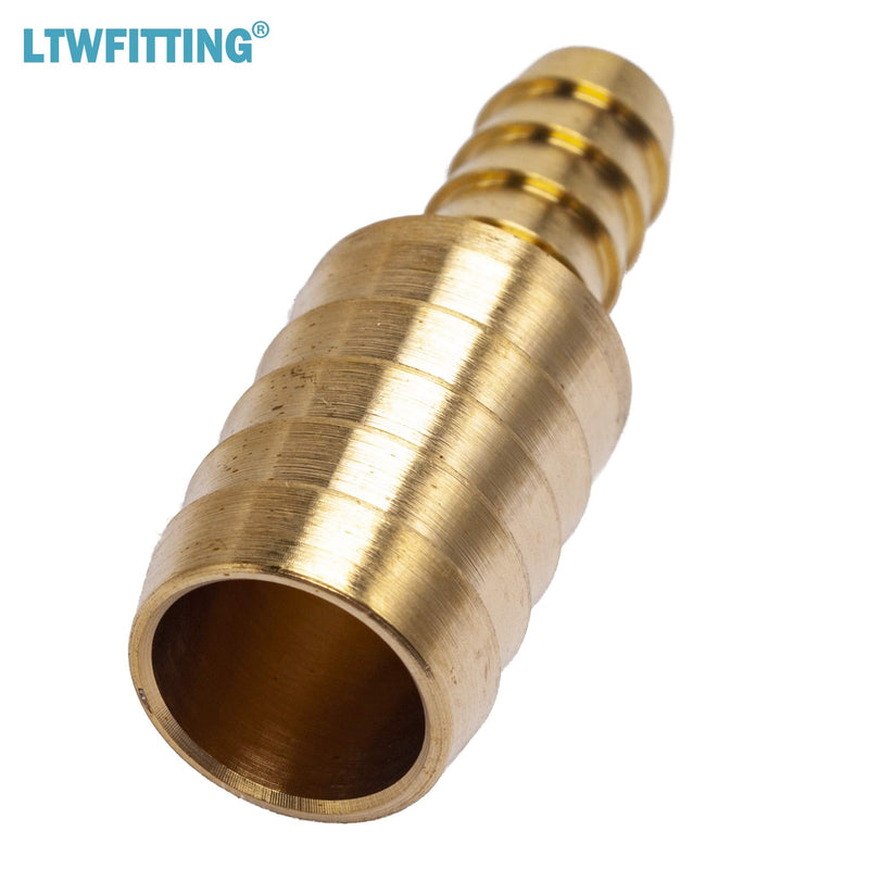 [Australia - AusPower] - LTWFITTING Brass Barb Hose Reducing Splicer Mender 3/8-Inch ID Hose x5/8-Inch ID Hose Fitting Air Water Fuel Boat(Pack of 5) 