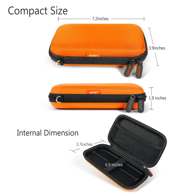 [Australia - AusPower] - Shockproof Hard EVA Carrying Case Travel Pouch for External Hard Drive, Power Bank, Cell Phone, Cable, Cord - Portable Small Electronic Accessories Organizer Storage Zipper Pouch 