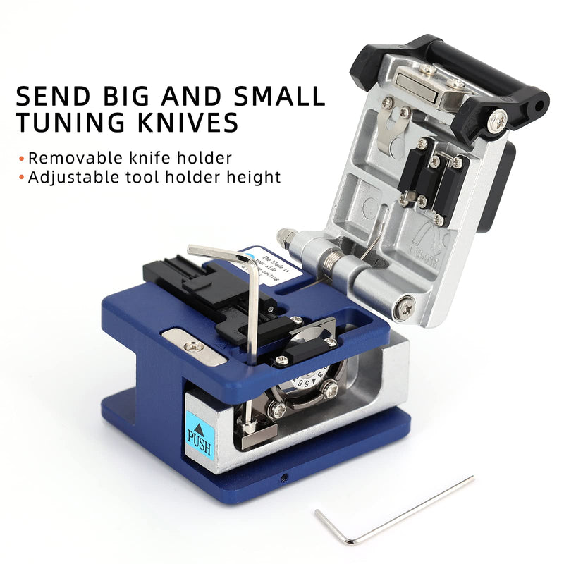 [Australia - AusPower] - FC-6S Optical Fiber Cleaver Stripping Cutter Tool Cleaves for SUMITOMO with 36000 Cleaves and Coating Diameter: 250?m - 900?m 12 Position Blade Cold Connection Tools Fiber Equipment Used in FTTH 