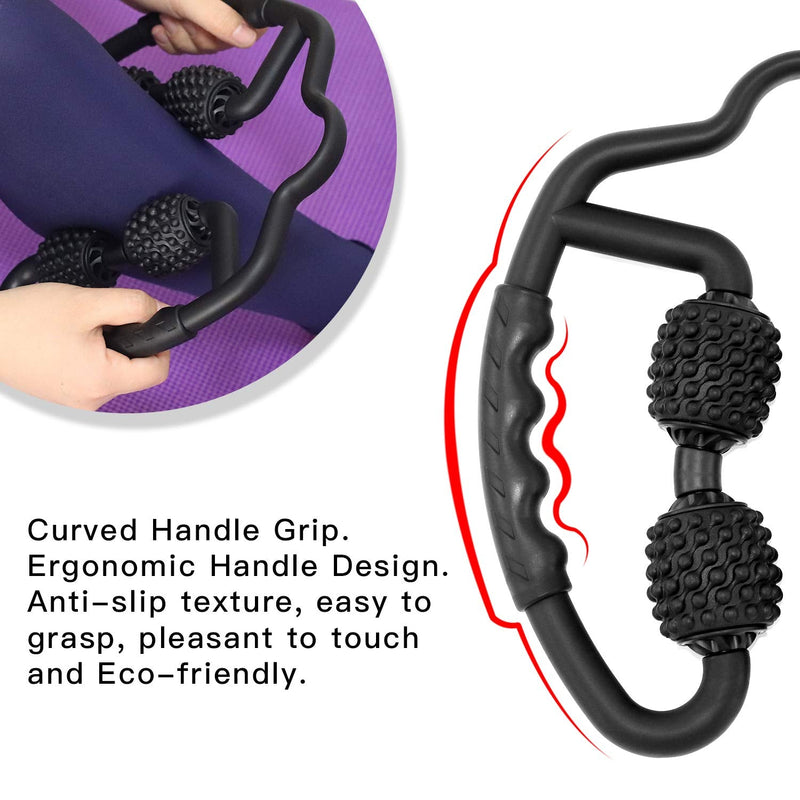 [Australia - AusPower] - Muscle Roller, Trigger Point Muscle Roller for Calves, Leg, Arms, Tennis Elbow and Golfer Elbow, Foam Roller Deep Massage Tool for Relieve Muscle Soreness, Stiffness and Tight Muscles 
