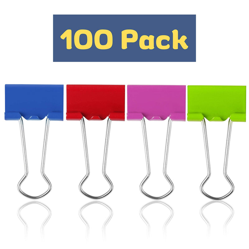 [Australia - AusPower] - Mr. Pen Colored Binder Clips, Small, Pack of 100 