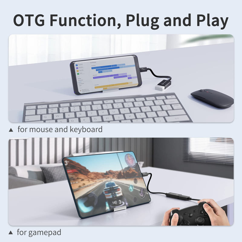 [Australia - AusPower] - [10Gbps] USB C to USB 3.1 Gen 2 Adapter 1 FT, PHIXERO USB-C Male to USB-A Female, USB Type C to USB OTG Cable, Thunderbolt3 to USB Adapter Compatible with MacBook Pro/Air, iPad Pro, Samsung Galaxy 1FT 