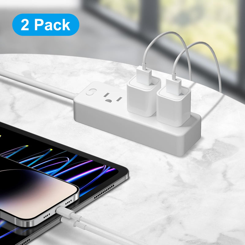 [Australia - AusPower] - iPhone Plug Charger[Apple MFi Certified] USB 2-Pack Fast Wall Charger Compatible with iPhone 14/14 Plus/14 Pro/14 Pro Max/13/13Pro/12/12 Pro/11/11Pro/XS/Max/XR/X/8,iPad 