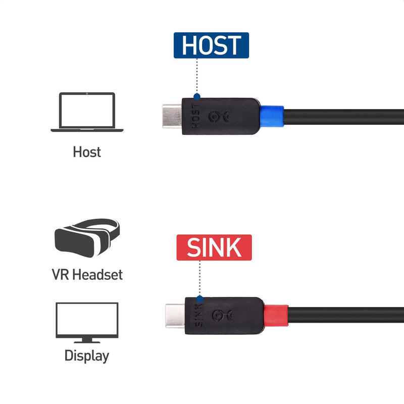 [Australia - AusPower] - Cable Matters Active USB C Cable 10 ft with 4K Video, 10 Gbps Data Transfer and 60W Charging for Portable Monitor, Oculus Quest VR Headset, and More 