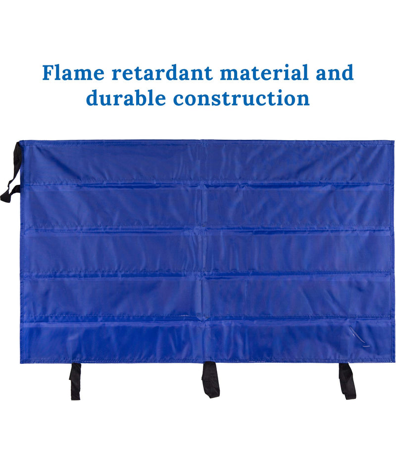 [Australia - AusPower] - Carson Dellosa Foldable Border Storage Pocket Chart—Organize Bulletin Board Borders and Wall Borders, Classroom Organizer with Storage Pockets (41" x 24.5") 