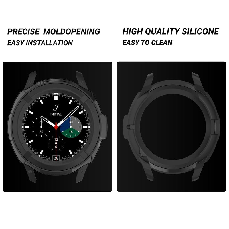 [Australia - AusPower] - ECSEM Protector Case Compatible with Samsung Galaxy Watch 4 Classic 46mm Cover Soft TPU Bumper Anti-Scratch Shock-Proof Shell Smartwatch Accessory for (5PCS) 5PCS 