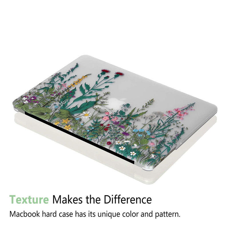 [Australia - AusPower] - iDonzon Case for MacBook Air 13 inch M1 A2337 A2179 A1932 2021 2020 2019 2018 Release, 3D Effect Matte Clear See Through Hard Cover Compatible Mac Air 13.3 with Retina Display Touch ID, Garden Flowers Air 13 inch(A2337/A2179/A1932, 2018-2021) 