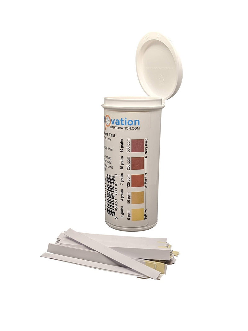 [Australia - AusPower] - USA Made Total Water Hardness Test Strips 0-500 ppm for Water Quality Tests [100 Strips in Moisture Wicking Bottle] 
