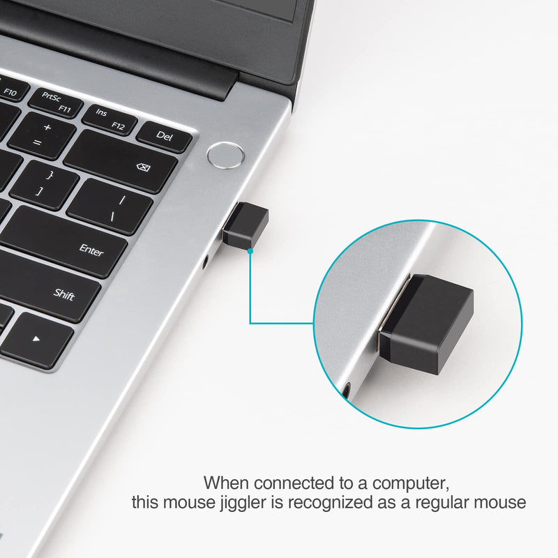 [Australia - AusPower] - Mouse Jiggler,Undetectable Mouse Mover Jiggler Automatic Mouse Mover Wiggler USB Port for Computer Laptop,Simulate Mouse Movement to Keep Computer Awaking,Plug and Play 1 PCS 