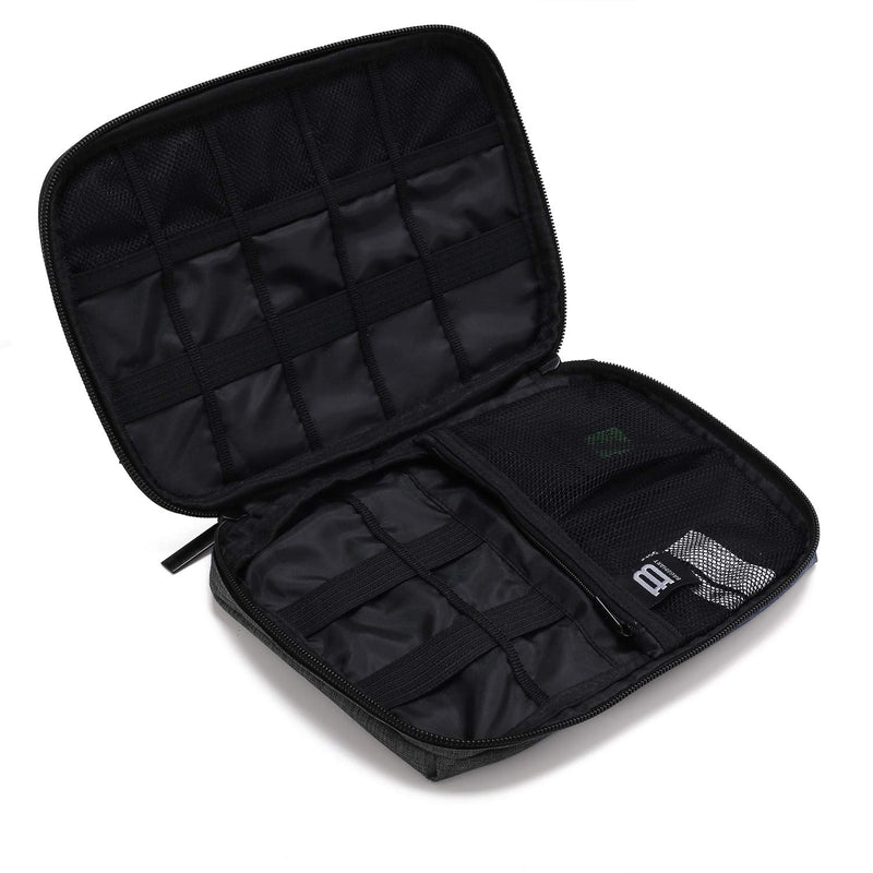 [Australia - AusPower] - BAGSMART Electronic Organizer Small Travel Cable Organizer Bag for Hard Drives, Cables, Phone, USB, SD Card, Black 