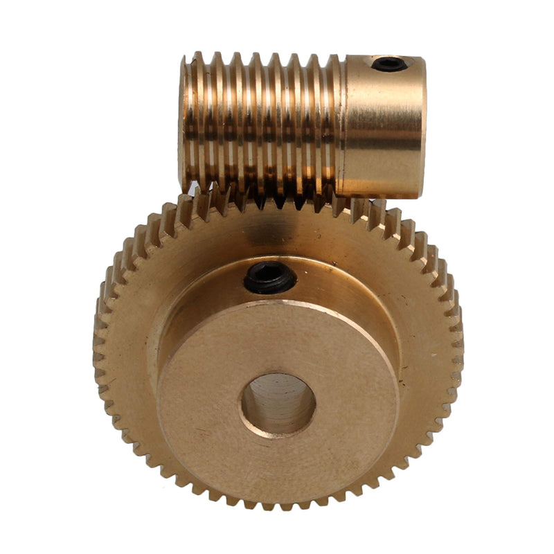 [Australia - AusPower] - CNBTR 6MM Hole Dia Brass Gear Shaft & 31MM 0uter Dia 60T Brass Gear Wheel 0.5 Modulus Set 