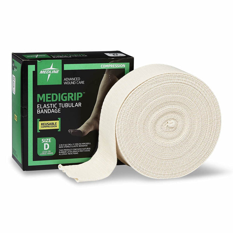 [Australia - AusPower] - Medline Medigrip Elastic Tubular Bandages, Size D, For Large Arms Or Legs legs or large arms 
