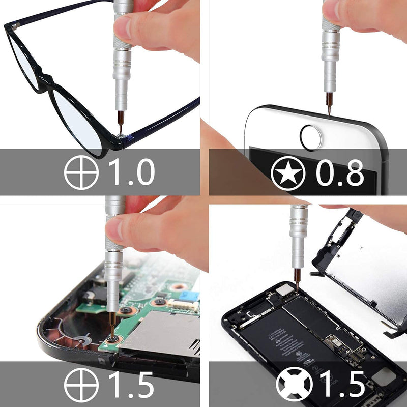 [Australia - AusPower] - Precision Screwdriver Kit 61 PCS Mini Small S-2 Magnetic Screwdriver Set Repair Kit for Macbook, iPhone, PC, Laptop, Xbox, PS4 