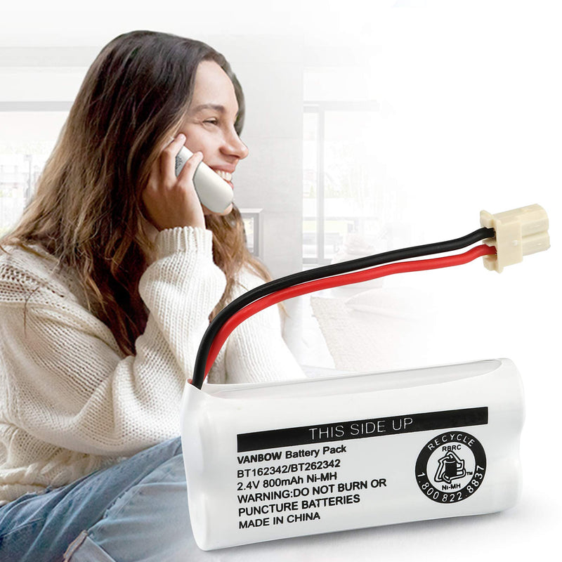 [Australia - AusPower] - VANBOW BT183342 BT283342 BT166342 BT266342 BT162342 BT262342 Cordless Phone Battery Compatible with CS6114 CS6419 CS6719 EL52300 CL80112 CS6719-2 Cordless Handsets (Pack 3) Pack 3 