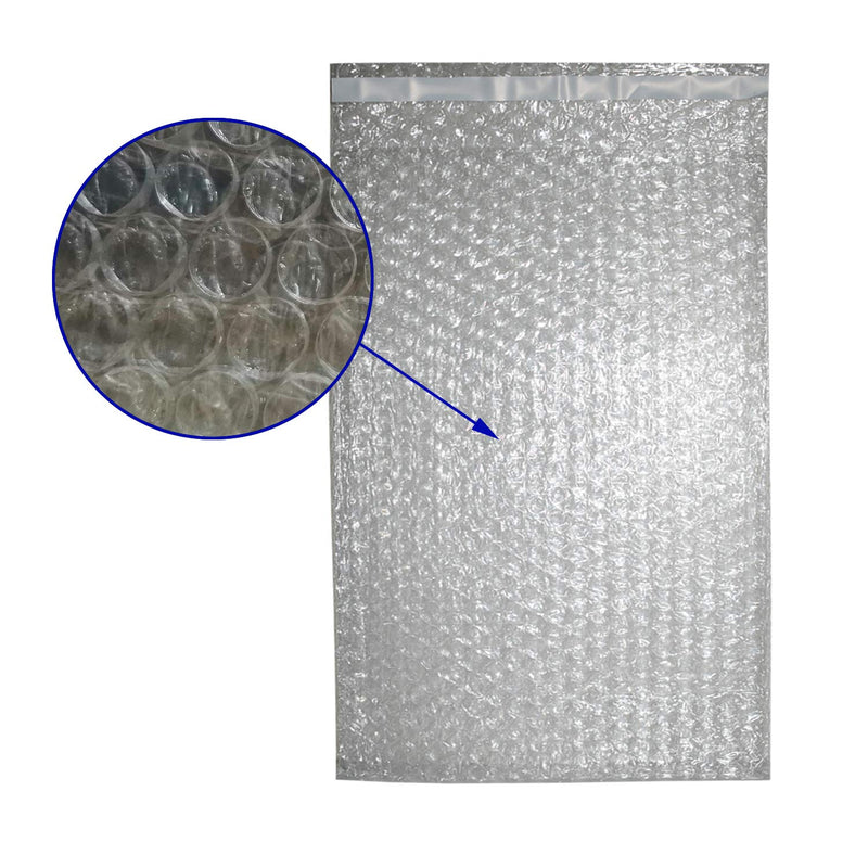 [Australia - AusPower] - 50Pack 8x11 INCH Bubble Out Bags Self-Seal Bubble Pouches for Moving, Shipping, and Storage, Wrap Cushioning Packaging Bag Double-Side Premium Sealing Bubble Out Pouch 