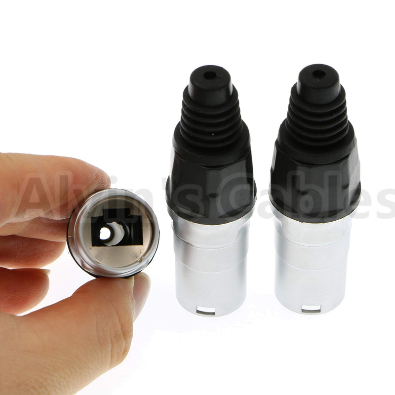 [Australia - AusPower] - Alvin's Cables 3 PCS RJ45 Waterproof Connector Plug IP65 Ethernet Panel Mount RJ45 Connector plugs Sliver&black 