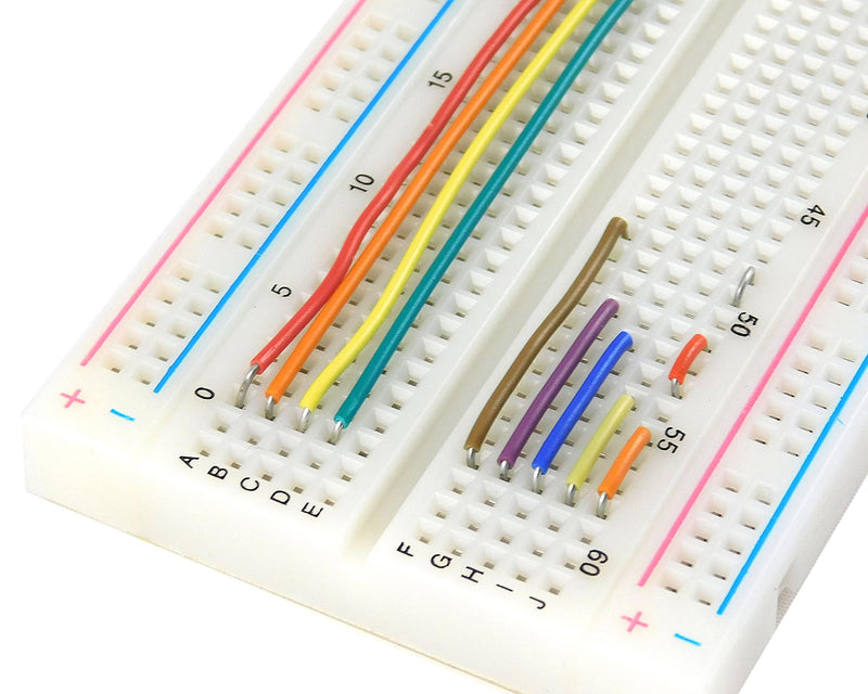 [Australia - AusPower] - ALLECIN Solderless Electronics Breadboard Jumper Wires Kit 400 830 Tie Point Breadboard 14Values Solid Jumper Wire 126pcs U-Shape Male to Male Bread Board Cable Wire Dupont Ribbon Cables for Arduino 