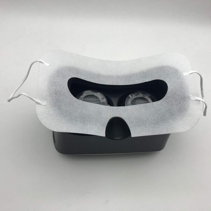 [Australia - AusPower] - LINHUIPAD Disposable VR Mask Sanitary VR Eye Covers Universal Mask pad for VR,Virtual Reality Facemask Compatible with HTC Vive, PS VR, Gear VR Oculus Rift, etc. (White 100 Pack) 