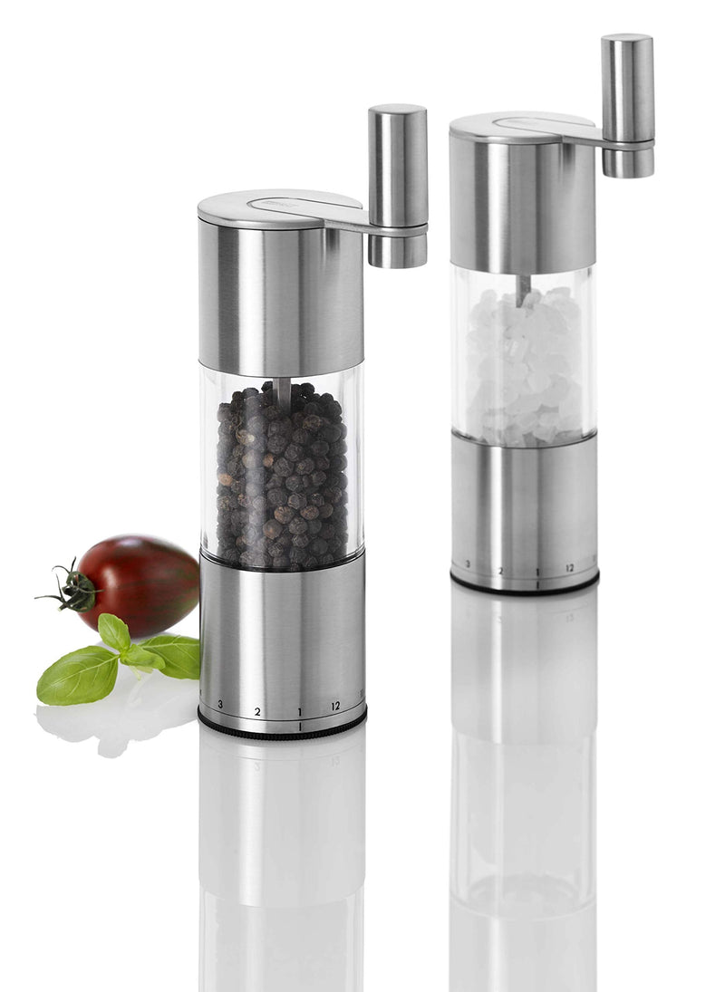 [Australia - AusPower] - AdHoc Geared Stainless Steel Salt & Pepper Mill, 7.5" 