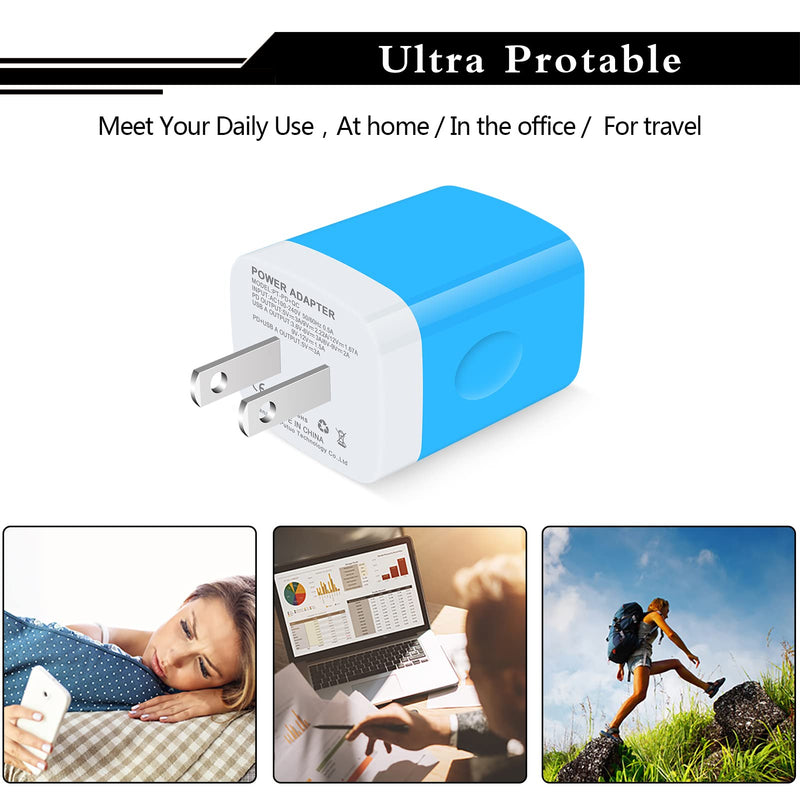 [Australia - AusPower] - USB C Wall Charger,20W Dual Port PD 3.0 Type C Charging Block Quick Charger Adapter for iPhone 13,13 Pro Max,12 Pro,11 Pro Max,XR,SE,8 7 Plus,iPad Pro,Samsung Galaxy S21 S20 S10 Plus A12 A32 A52,Pixel Blue 