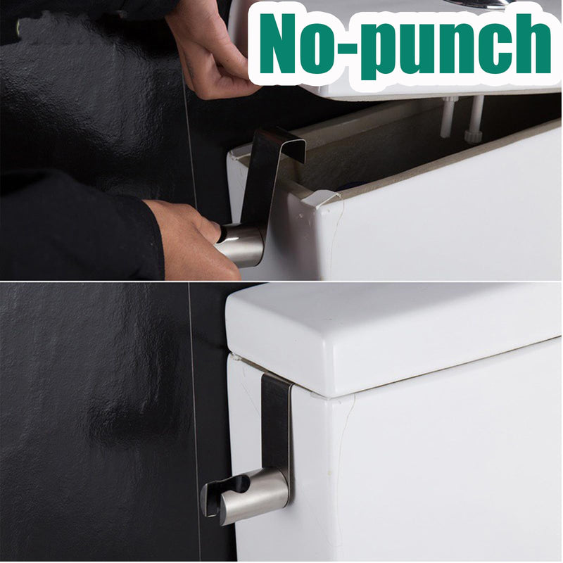 [Australia - AusPower] - Bidet Sprayer Holder Toilet Bathroom Attachment Hanging Bracket for Handheld Shower Wand, Diaper Sprayer,Stainless Steel Holder for Hand Shower Toilet Bidet Sprayer 
