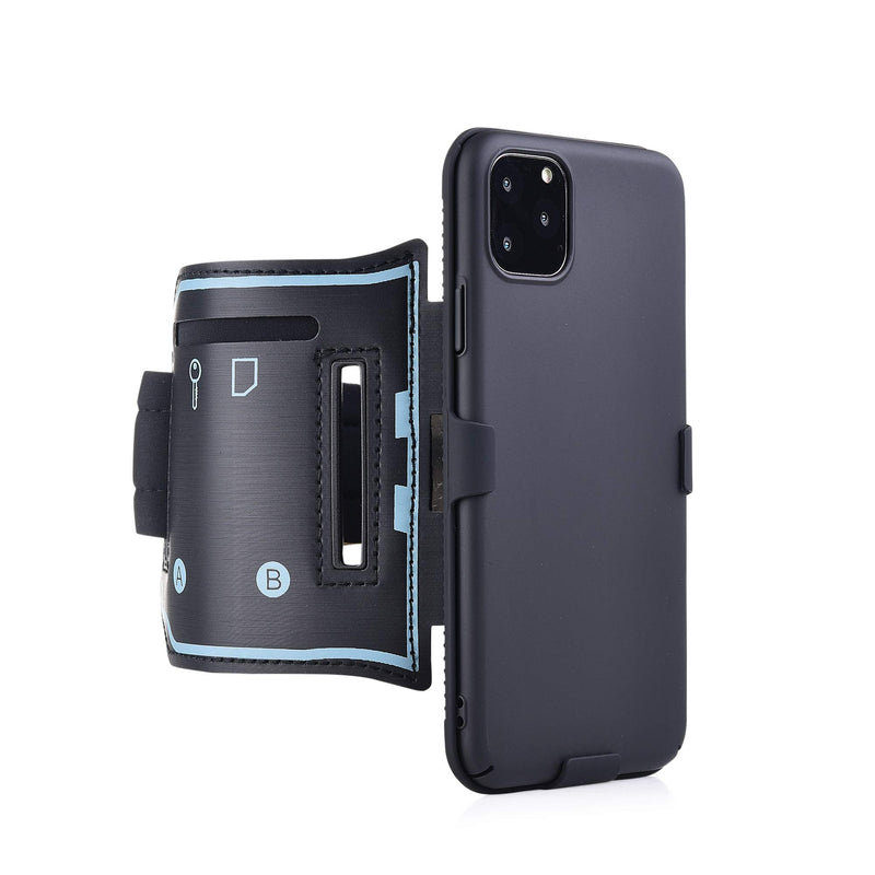 [Australia - AusPower] - iPhone 11 Pro sport Armband, 180° Rotative Holster, Open Face armband Ideal for Fitness Apps. Hybrid hard case cover with sport armband combo, Case for Sports Jogging Exercise Fitness (iPhone 11 Pro) iPhone 11 Pro 