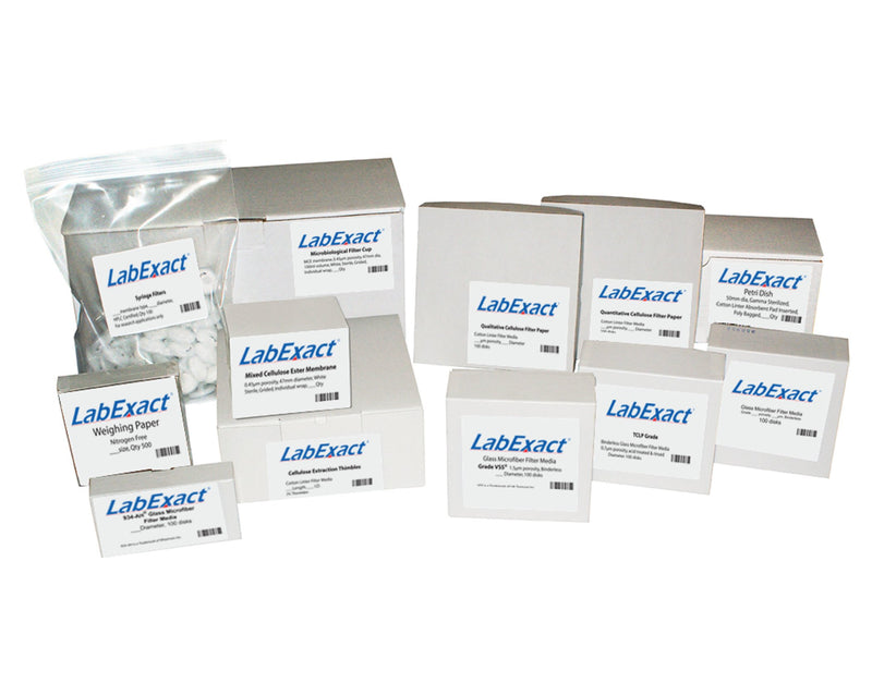 [Australia - AusPower] - LabExact 1200144 Grade TSS Glass Microfiber Filter, Binderless Borosilicate Glass, 1.5µm, 3.7cm (Pack of 100) 