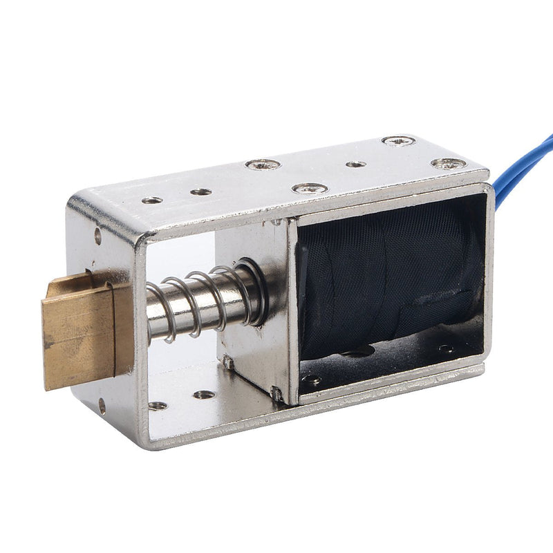 [Australia - AusPower] - YXQ DC12V Solenoid Electric Lock 55N Electromagnet Open Frame Latch 10mm Stroke 2.5A Assembly for File Cabinet Drawer Door 