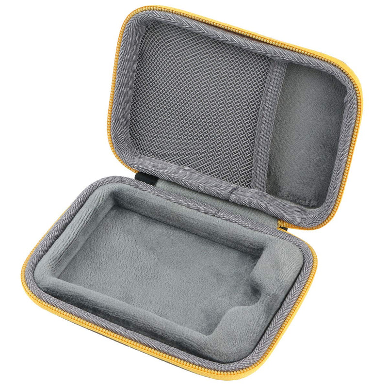 [Australia - AusPower] - co2crea Hard Travel Case Replacement for WD My Passport Go Cobalt SSD 500G / 1TB Portable External Storage (Black Case + Amber Zipper) Black Case + Amber Zipper 
